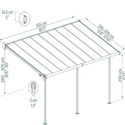 Canopia by Palram Sierra terrasseoverdækning 16,4 m²