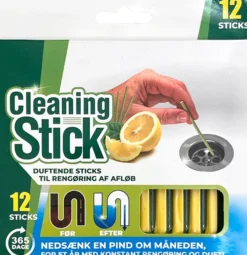 Cleaning sticks til afløb 12-pk.