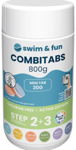 Combitabs klorfri 40 x 20 g (800 g) - Swim & Fun