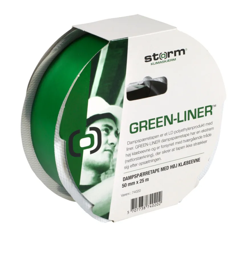 Dampspærretape Green-Liner 50 mm x 25 m