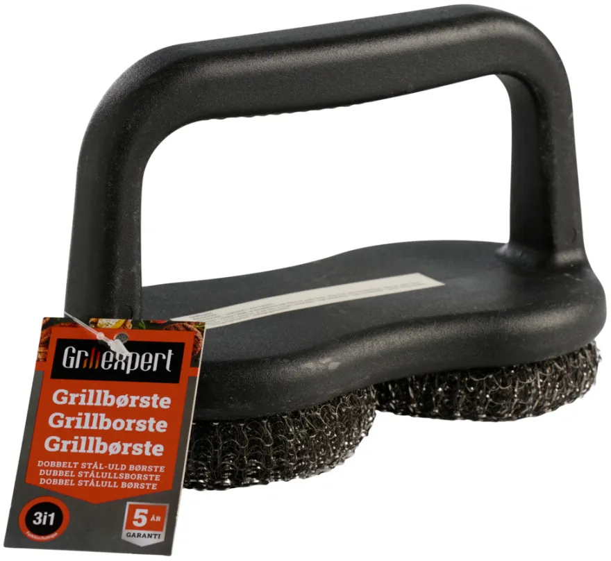 Dobbelt ståluld grillbørste - Grillexpert®
