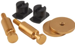 Dots knager t/akustikpaneler 4,5 x 2,4 cm messingfinish