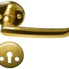 Dørgreb indvendig L-formet messingfinish