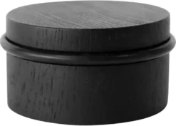 Dørstopper fritstående Ø76 mm sort eg
