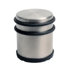 Dørstopper fritstående Ø62 x 75 mm børstet stål