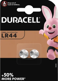 Duracell knapcellebatterier LR44 2-pk.