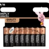 Duracell Simply AA alkaline batterier 16-pk.