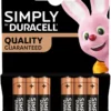 Duracell Simply AAA alkaline batterier 6-pk.