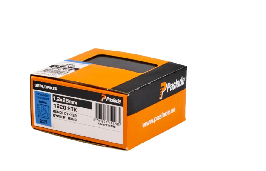 Dykker rund 1,2 x 25 mm 1620 stk. - Paslode