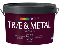 Dyrup Classic Træ & Metal 50 hvid 2,25 liter