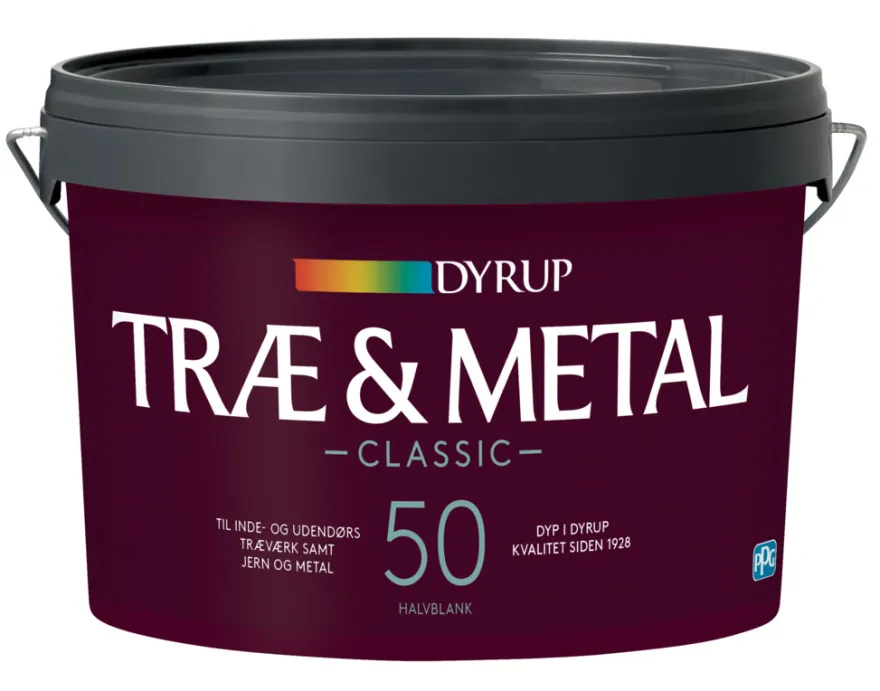 Dyrup Classic Træ & Metal 50 hvid 2,25 liter