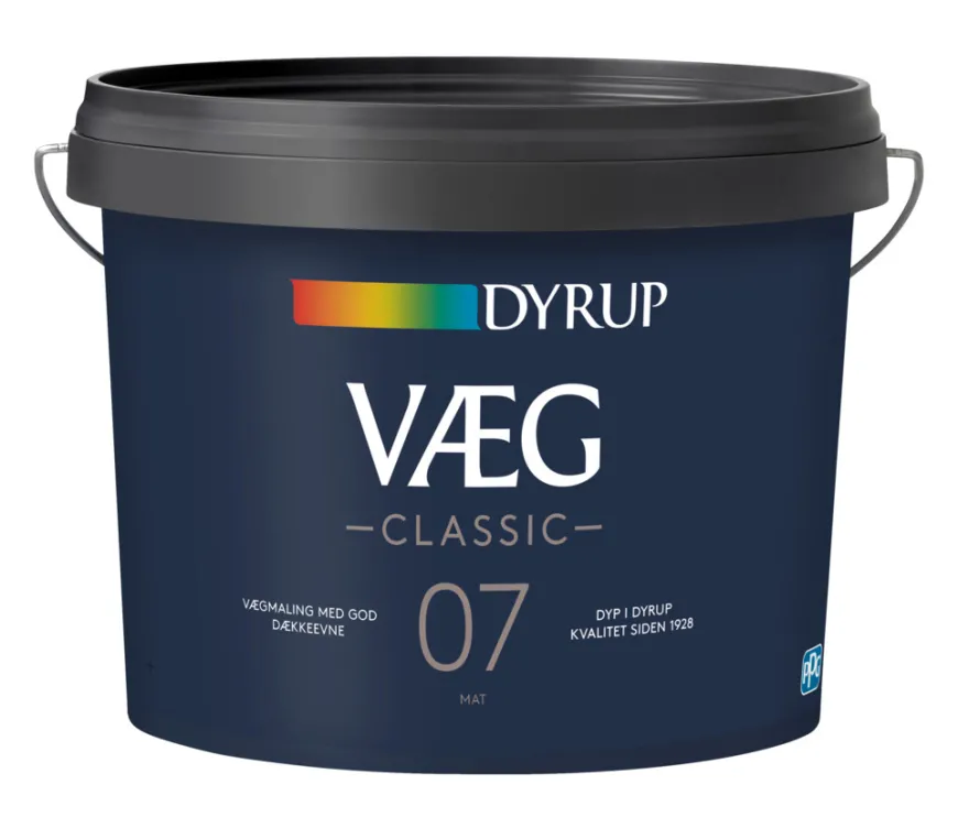 Dyrup Væg Classic 7 hvid 9 liter
