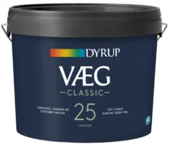 Dyrup Væg Classic 25 hvid 4,5 liter