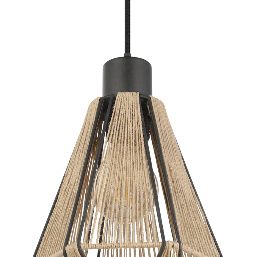 Eglo Adwickle pendel Ø14,5 cm natur/sort