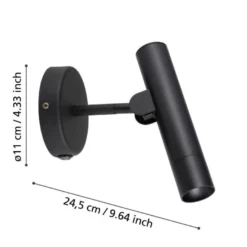 Eglo Almudaina 5 W LED væglampe sort