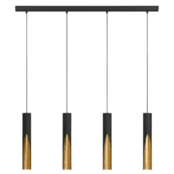 Eglo Barbotto langbordspendel sort/guld L92,5 x H110 cm