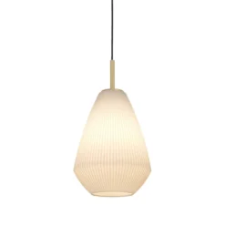Eglo Caprarola pendel sand/messingfinish Ø20 cm