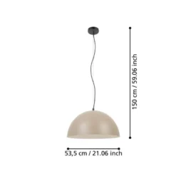 Eglo Gaetano 1 pendel sand Ø53 cm