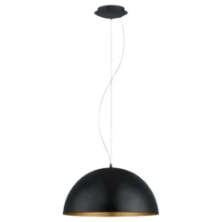 Eglo Gaetano 1 pendel sort/guld Ø53 cm