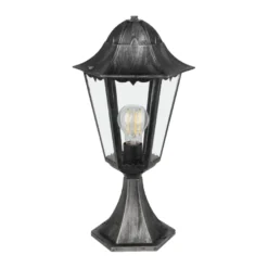 Eglo Navedo udendørslampe sort/sølv 47 cm