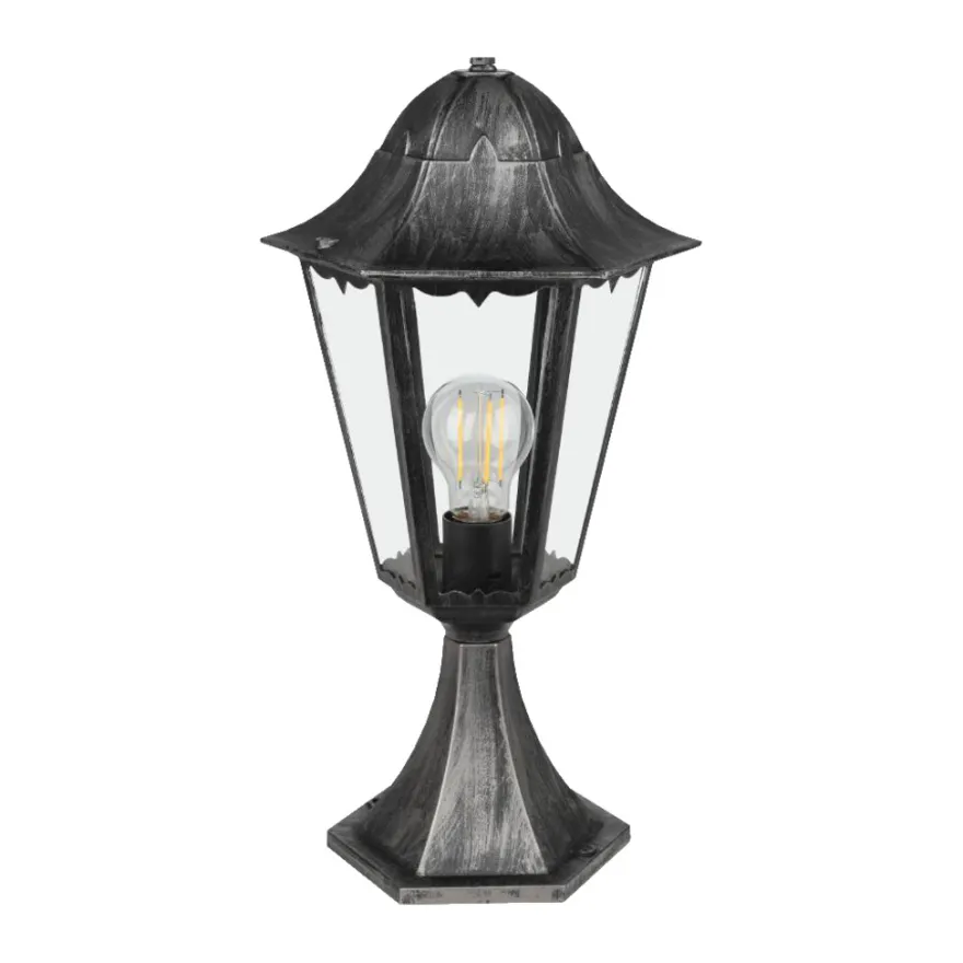 Eglo Navedo udendørslampe sort/sølv 47 cm