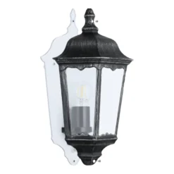 Eglo Navedo væglampe sort/sølv 43 cm