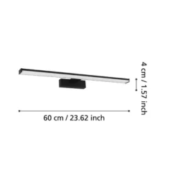 Eglo Pandella 1 væglampe sort 60 cm