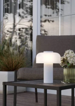 Eglo Ponente bordlampe Ø16 cm hvid genopladelig