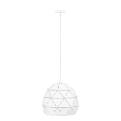 Eglo Roccaforte pendel hvid Ø40 cm