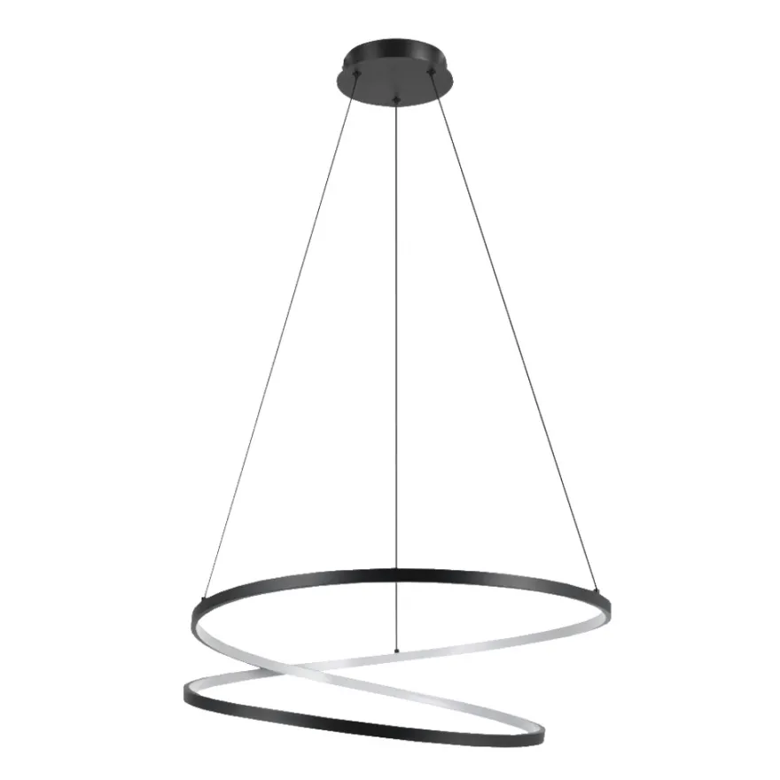 Eglo Ruotale pendel sort Ø70 cm
