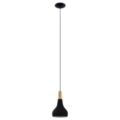 Eglo Sabinar pendel sort/brun Ø18 cm