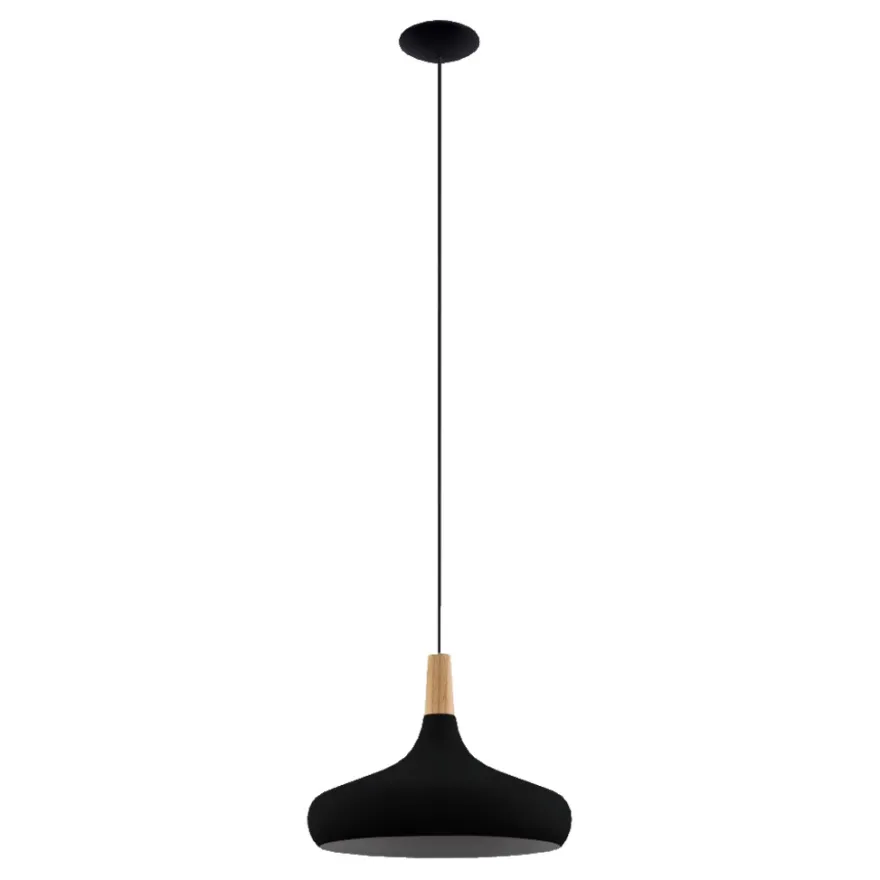 Eglo Sabinar pendel sort/brun Ø40 cm