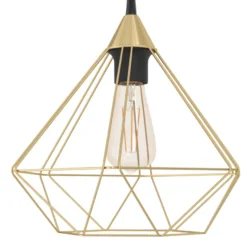 Eglo Tarbes pendel børstet messingfinish Ø32,5 cm