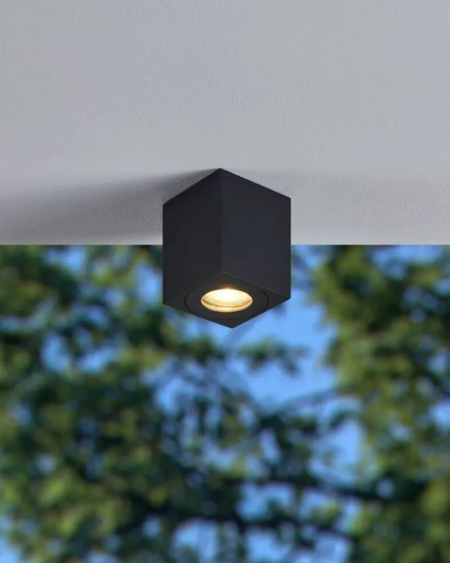 Eglo Torrecola loftlampe firkantet sort
