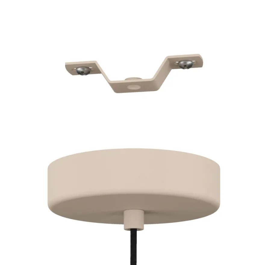 Eglo Valdiola pendel sand/børstet messingfinish Ø36 cm