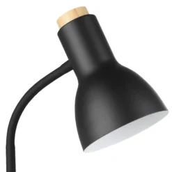 Eglo Veradal bordlampe m/Qi-oplader sort/træ