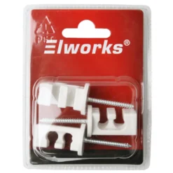 Elophæng til loftslamper hvid 3-pk. - Elworks
