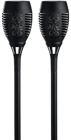 Fakler med solceller Ø9 x H58 cm 2-pk. - Garden®
