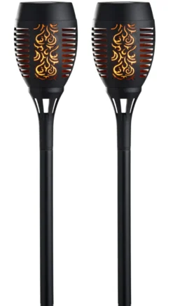Fakler med solceller Ø9 x H58 cm 2-pk. - Garden®