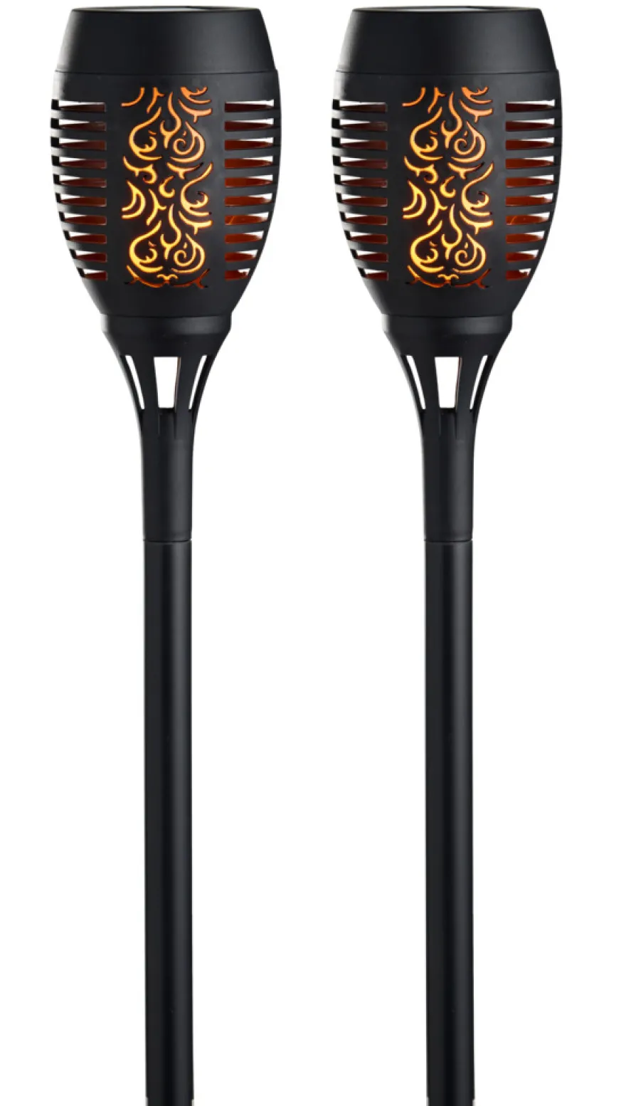Fakler med solceller Ø9 x H58 cm 2-pk. - Garden®
