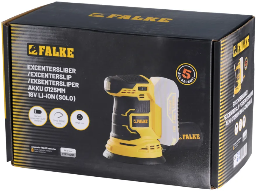Falke® akku excentersliber 125 mm