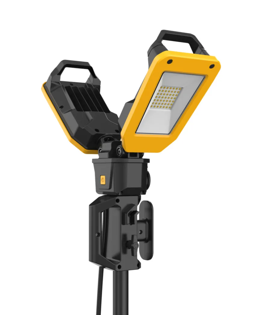 Falke® arbejdslampe på teleskopstativ 2 x 40 W