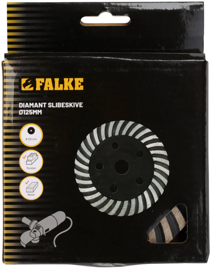 Falke® diamant slibeskive Ø125 mm t/sten og beton