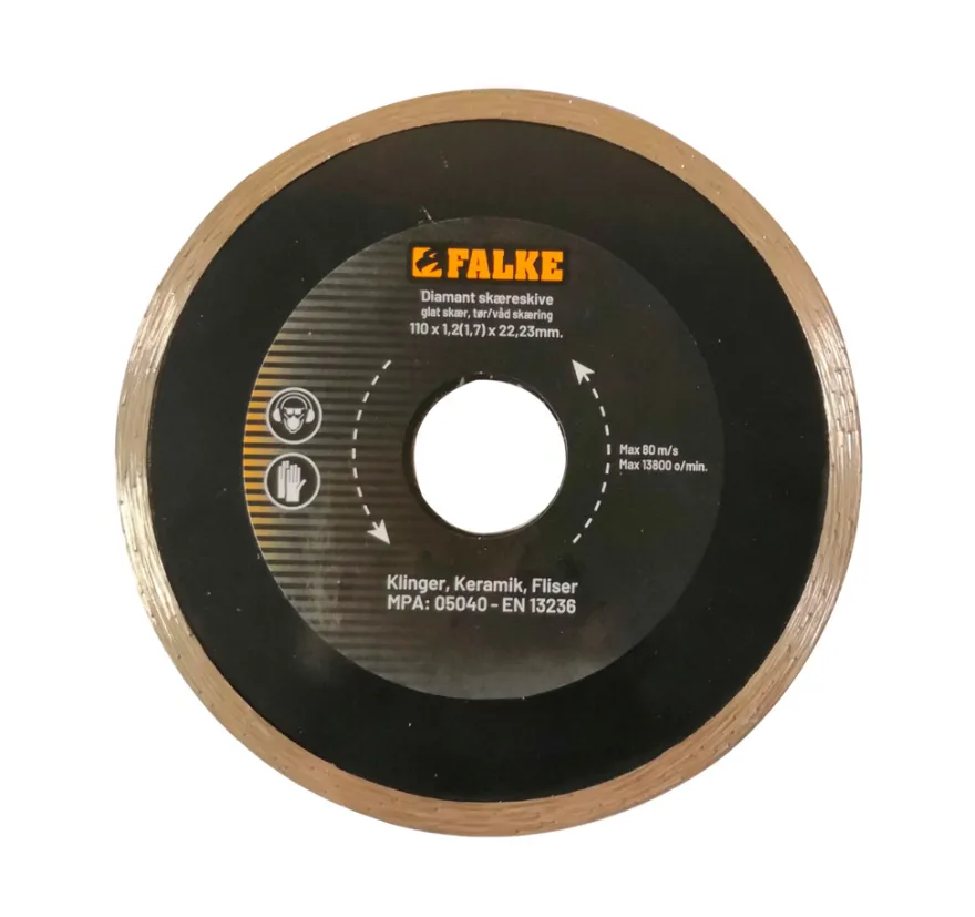 Falke® diamantskæreskivesæt Ø110 mm - 3 stk.