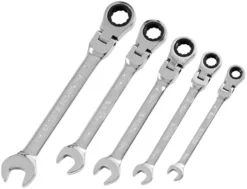Falke® ringgaffelnøglesæt m/skralde 5 dele
