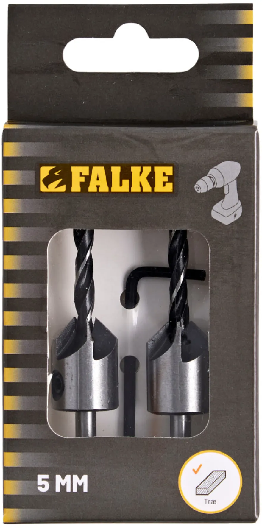 Falke® terrassebor med forsænker 2 stk.