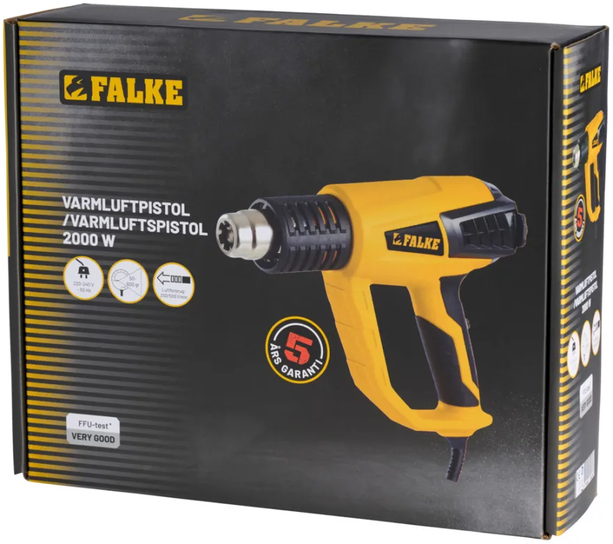 Falke® varmepistol 2000 W