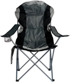 Festivalstol m/kopholder Osaka grå/sort - Sunlife®