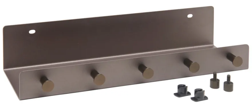 FibroTech hylde m/kroge 32 x 10,2 cm - bruneret stål