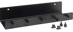 FibroTech hylde m/kroge 32 x 10,2 cm - sort